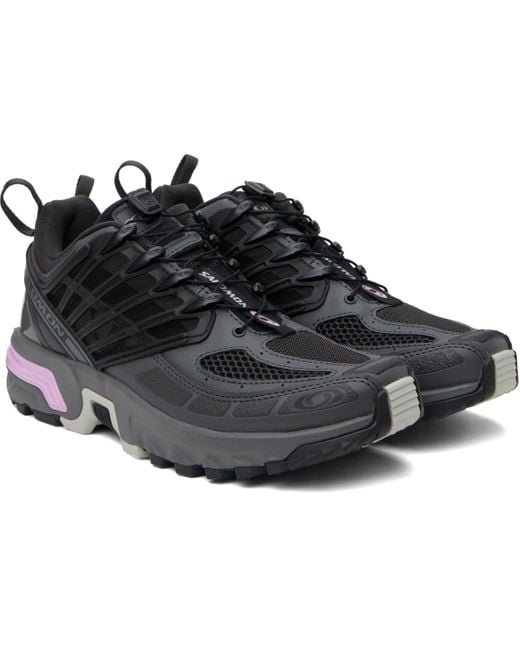 メンズ Salomon グレー Acs Pro スニーカー Black