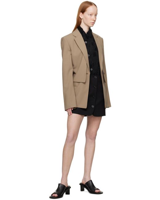 Helmut Lang Black Blazer Miniskirt