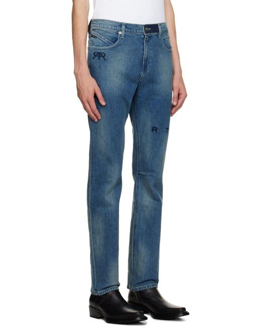 RTA Blue Slim Fit Jeans for Men Lyst
