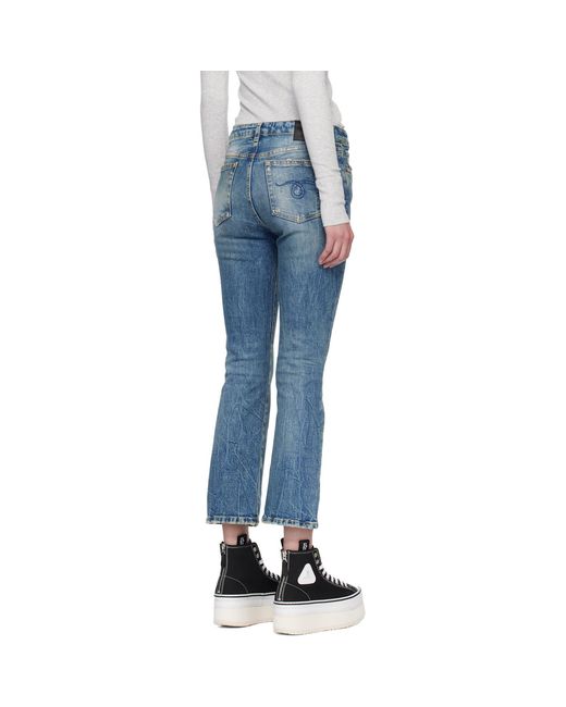 R13 Blue Kick Fit Jeans