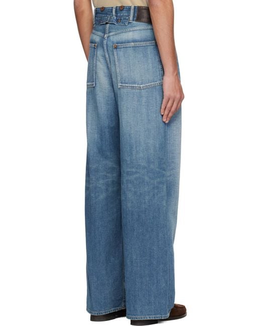 TAIGA TAKAHASHI Blue Lot. 704 C.1920's Jeans for men