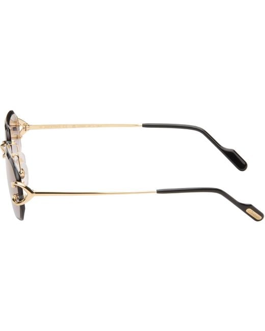 Cartier Black Classic C Motif Sunglasses for men