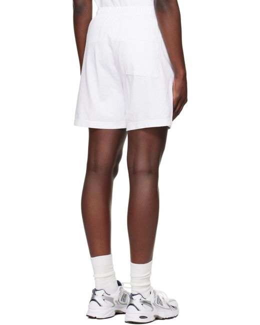 Short De Sport Blanc À Logo Usa Wellness Club Sporty & Rich en coloris White