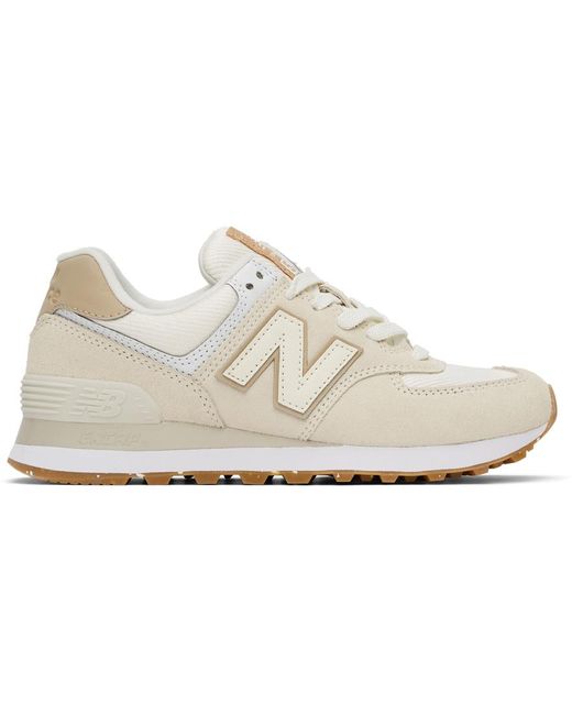 New Balance Off- 574 Sneakers in Natural | Lyst Canada