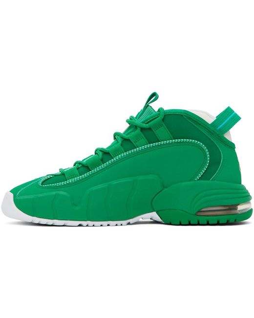 Nike Green & White Air Max Penny Sneakers for men