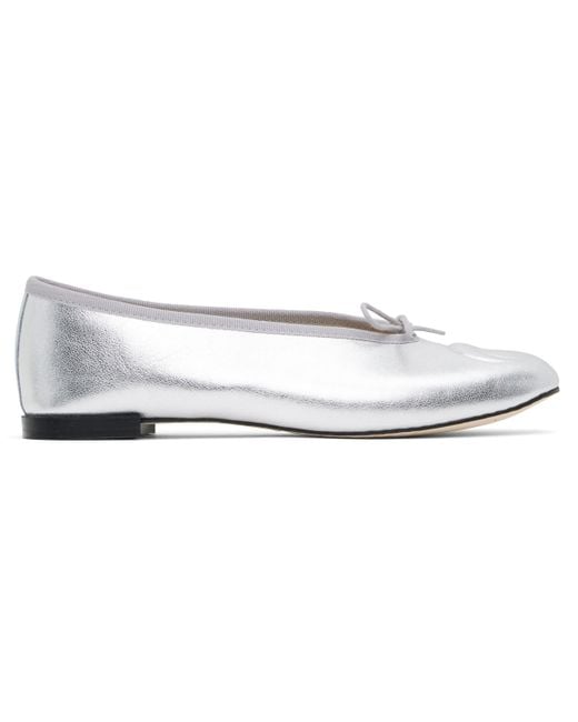 MARINE SERRE Black Repetto Edition Lilouh Soft Nappa Ballerina Flats