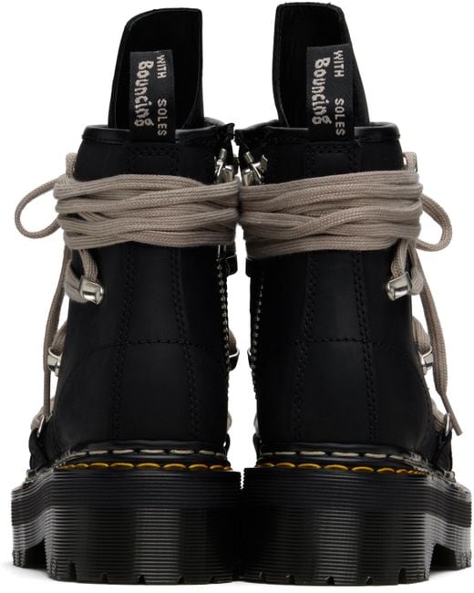 Rick Owens Dr. Martens Edition 1460 Quad Sole Megalace Boots