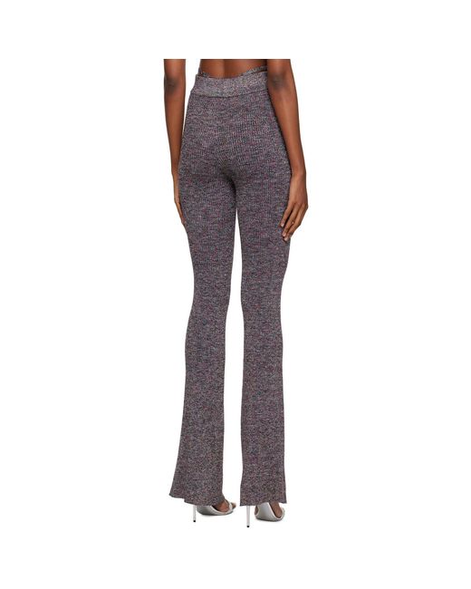 Gcds Blue Multicolor Ribbed Lounge Pants