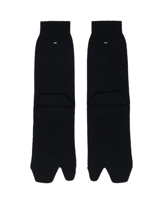 Maison Margiela Black Wool Tabi Socks