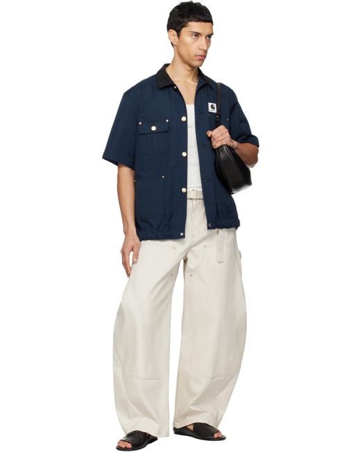Sacai Carhartt Wip Edition Duck Shirt in Blue for Men | Lyst