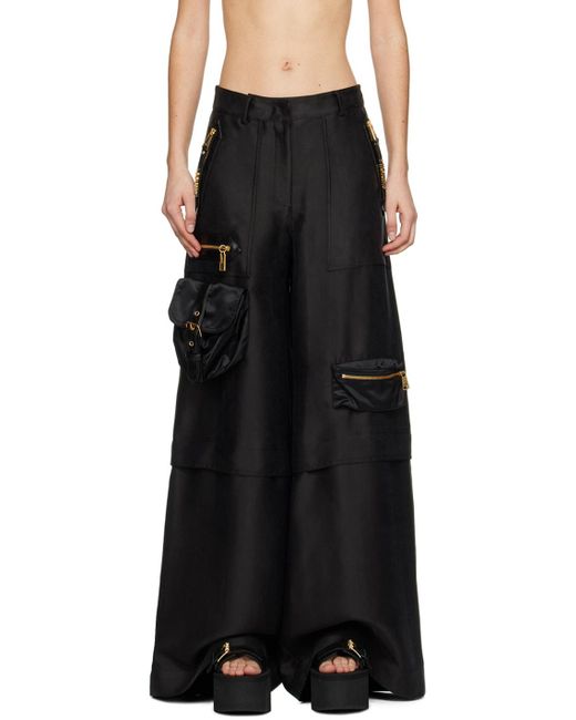 Moschino Black Bags Trousers