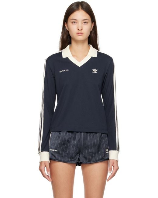 Sporty & Rich Black Sportyrich Off- Adidas Originals Edition Sweater