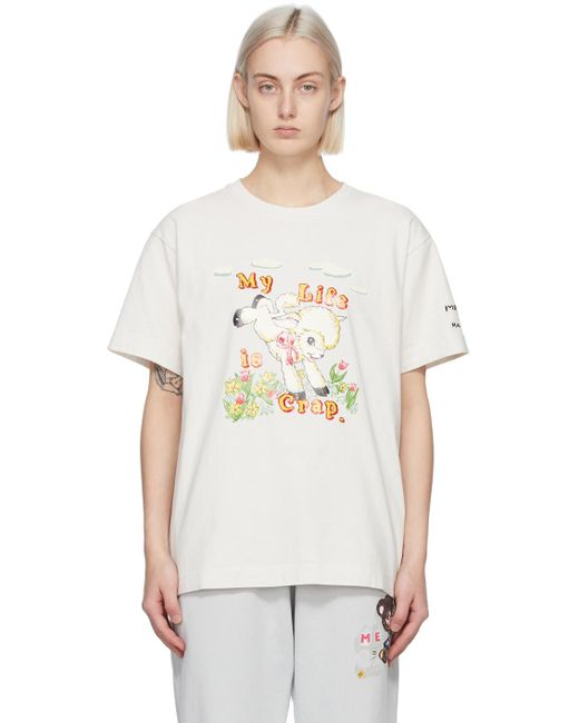 Marc Jacobs Off-white Magda Archer Edition 'my Life Is Crap' T-shirt | Lyst