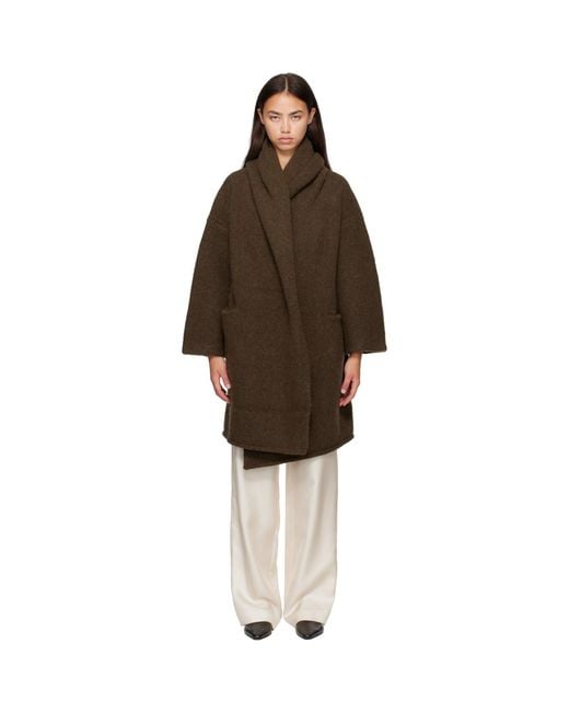 Lauren Manoogian Brown Khaki Capote Coat