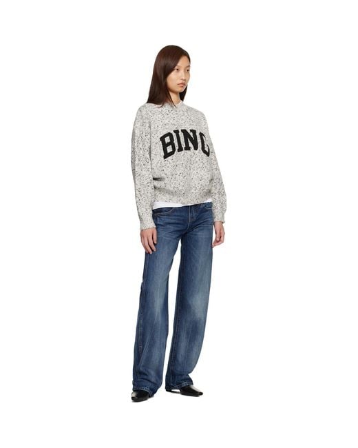 Anine Bing Black Sydney Crew 'Bing' Sweater