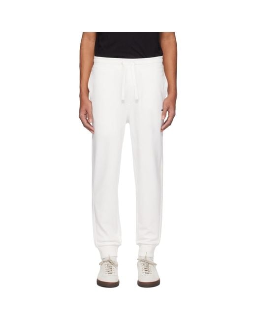 HUGO Black Cuffed Logo Print Sweatpants for men