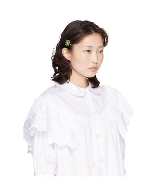 Simone Rocha Black Mini Heartbloom Hair Clip