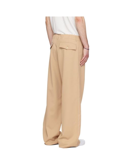 Sanderlak Natural Tailored Drawstring Trousers for men