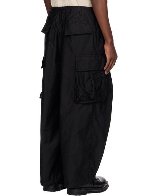 Needles Black H.D. Cargo Pants for men