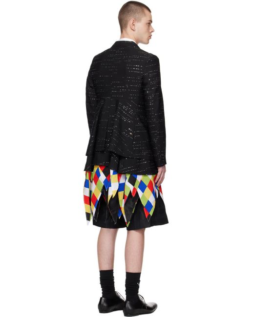 Comme des Garçons Black Sequin Blazer for men