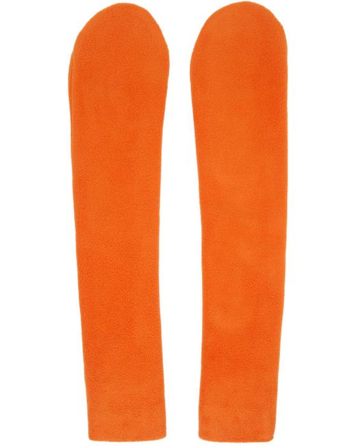 Colleen Allen Orange Fleece Sleeve Arm Warmers