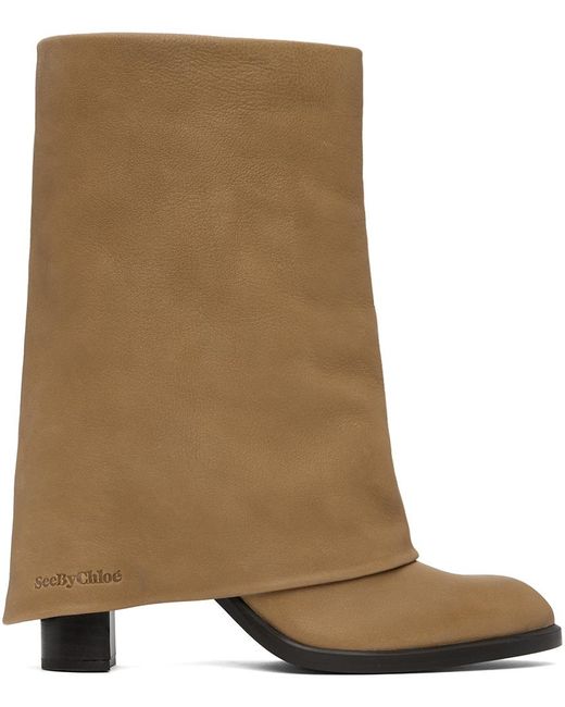 See By Chloé Brown Tan Melia Boots