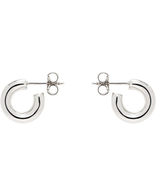 メンズ Lemaire シルバー Classic Hoops Xs ピアス Black