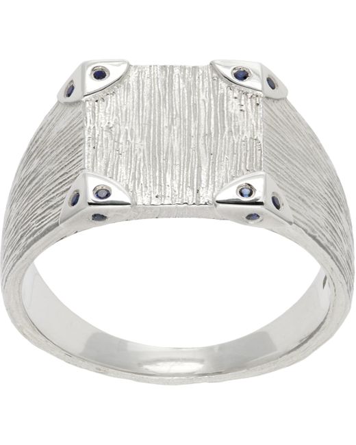 Bleue Burnham Metallic Explorers Signet Ring for men