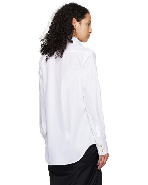 Chemise blanche à découpe graphique Vivienne Westwood en coloris White