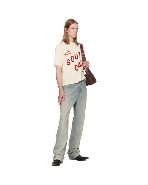 Amiri Red 'South Cali' Crop T-Shirt for men