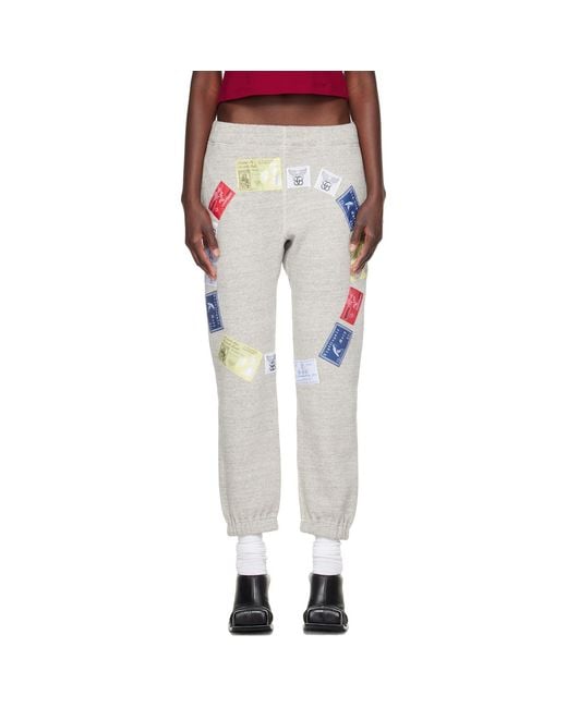 STEFAN COOKE Gray Ag Spalding Edition Cb Patch Sweatpants