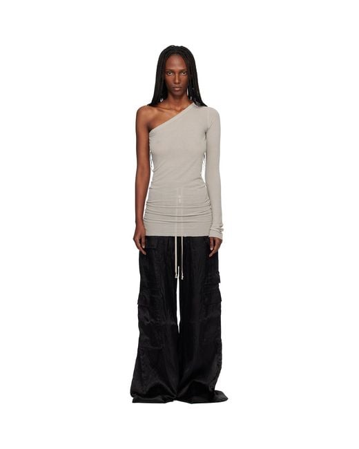 Rick Owens Black Off- Temple Ziggy Minidress