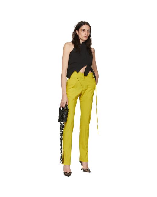 OTTOLINGER Yellow Polyester Trousers