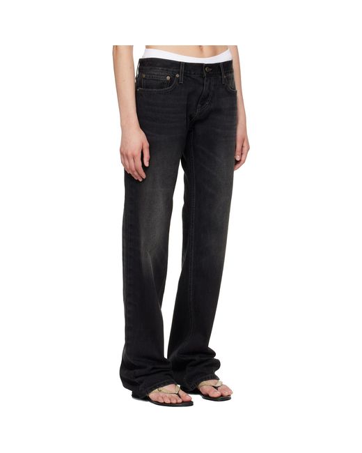 Raimundo Langlois Black Slim Straight Jeans