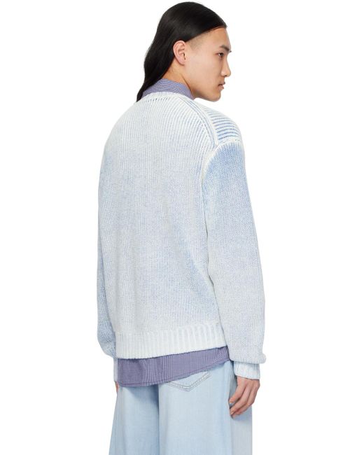 Acne Blue Patch Sweater for men