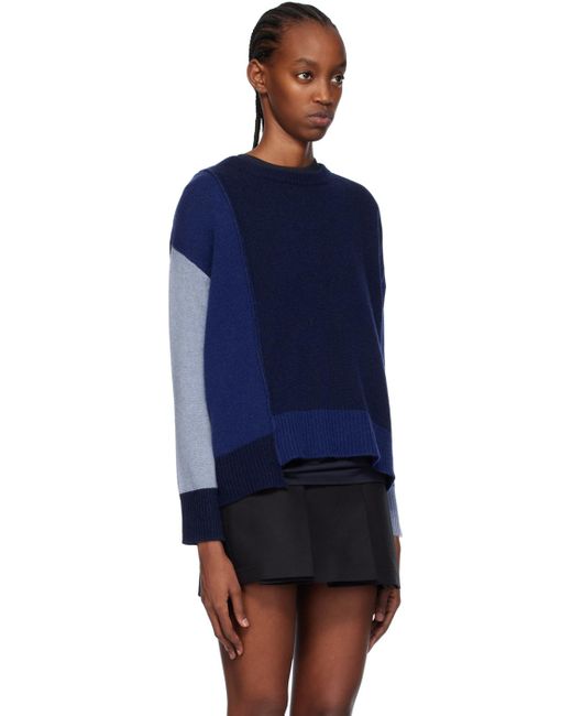 Marni Blue Color Block Sweater