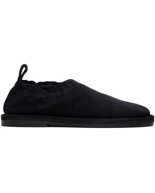 Studio Nicholson Black Korine Suede Slippers