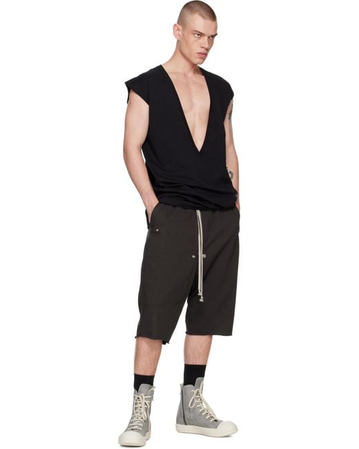 メンズ Rick Owens オフホワイト Porterville Sneaks スニーカー Gray