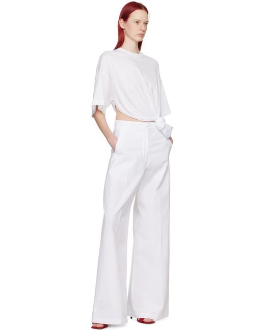 Sportmax White Gebe Trousers