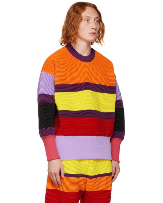 CFCL Orange Stratum Sweater for men