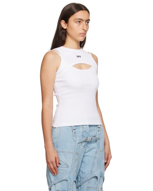 Off-White c/o Virgil Abloh White Off- Off-stamp Tank Top