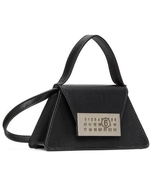 MM6 by Maison Martin Margiela Black Numeric Mini Bag for men