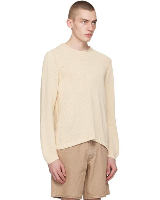 Guess Natural Rolled Edge Sweater for men