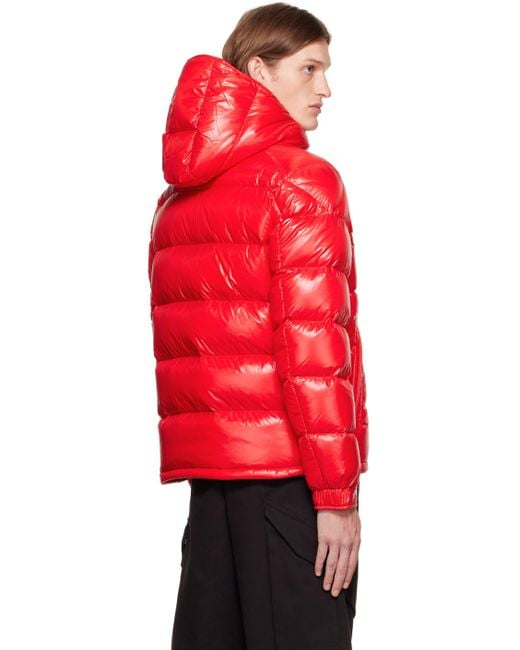 Moncler Red Maya Zip-up Jacket for men