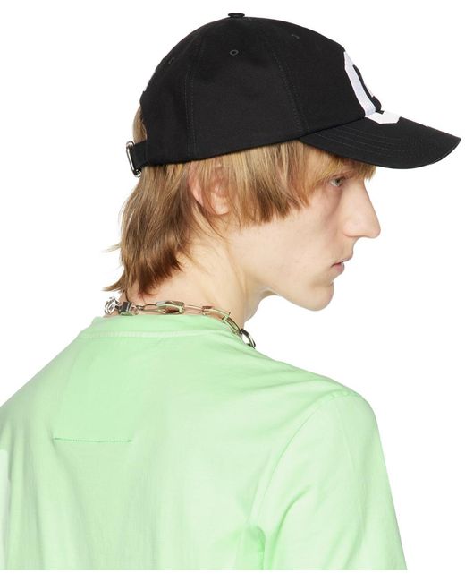 Givenchy Green Black Embroidered Cap for men