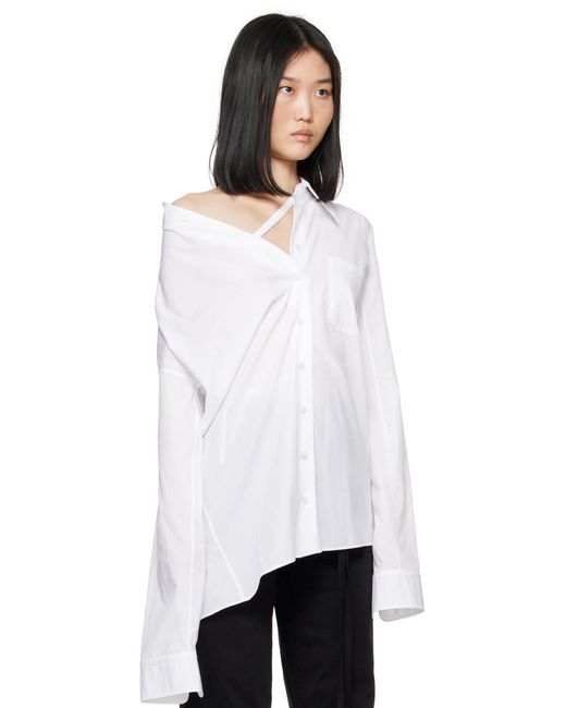 Ann Demeulemeester ホワイト Jula シャツ White