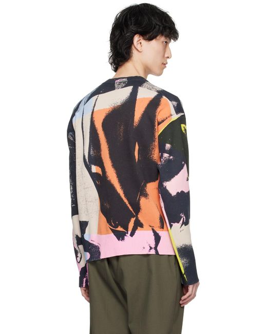 Paul Smith Black Graphic Sweater for men