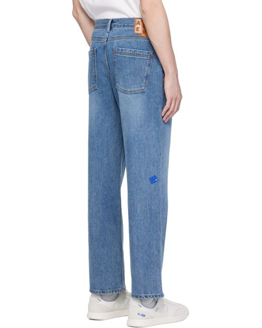 Jean 01 Bleu À Écusson À Logo Tetris Adererror pour homme en coloris Blue