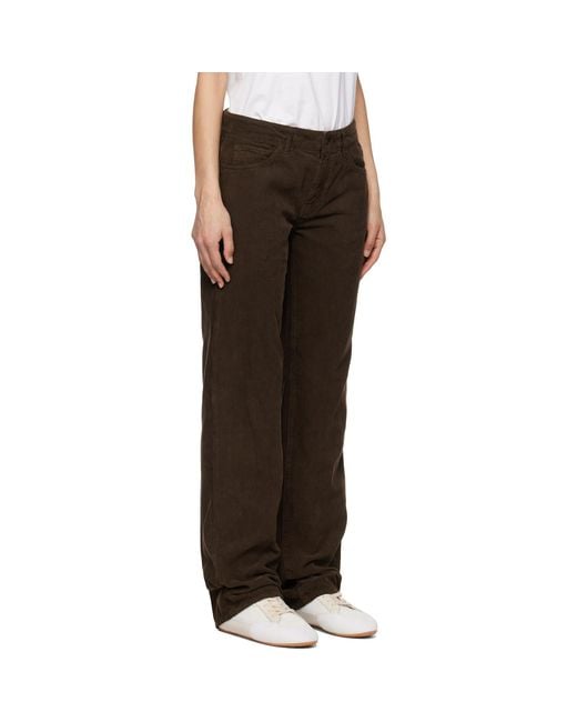 The Row Black Carlyl Trousers