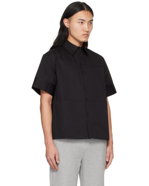 C2H4 Black Staff Uniform Uniformity Shirt for men